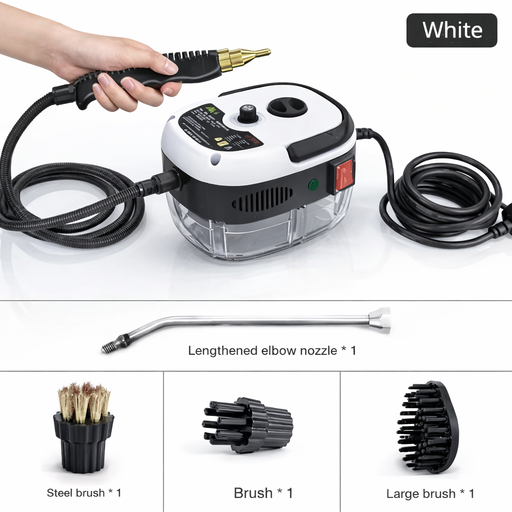 Parownica ręczna 2500W, wysokotemperaturowa, do klimatyzacji, okapów kuchennych, samochodów, czyszczenia podłóg i innych powierzchni.