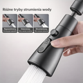 Obrotowa końcówka prysznicowa do kranu 360° – 3 tryby strumienia, uniwersalna