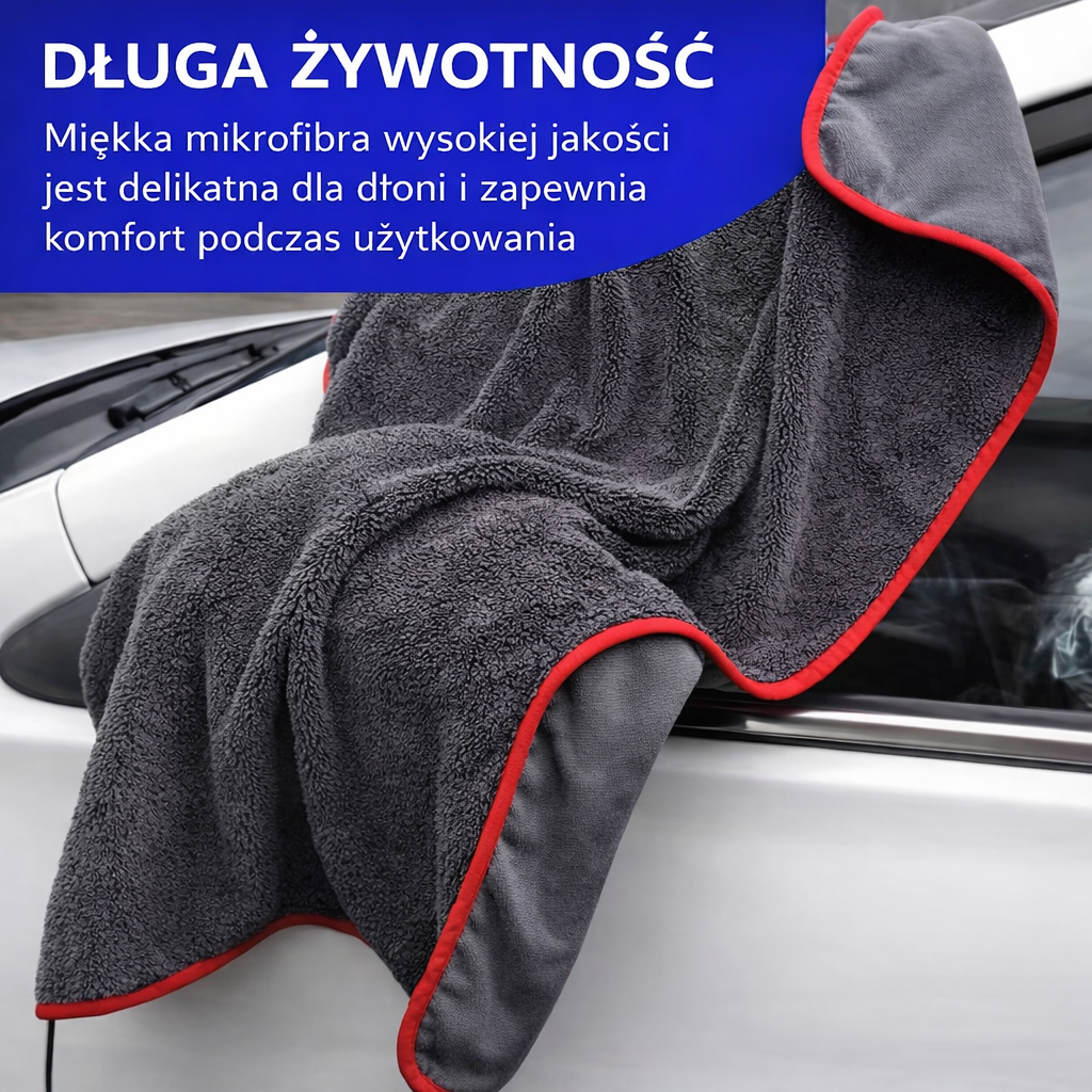 Ręcznik z mikrofibry XXL 90×60 cm – do samochodu, bez smug
