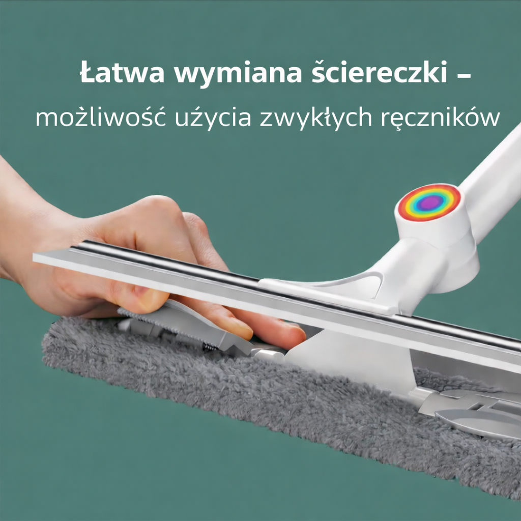 Myjka do okien z teleskopem 2w1 – ściągaczka i ściereczka